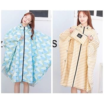 Amazon.co.jp: レインポンチョ おしゃれ pmyrainpoc002 Lサイズ